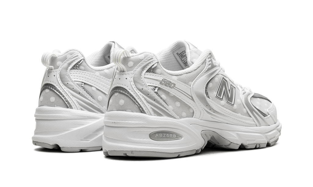 530 Silver Metallic Polka Dots - U530HFW