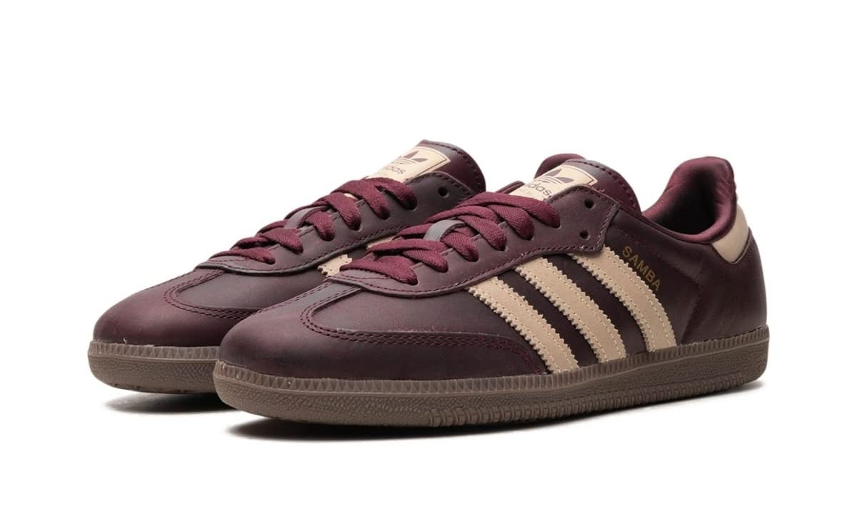 adidas Samba OG Maroon Crystal Sand - MNR Sneakers