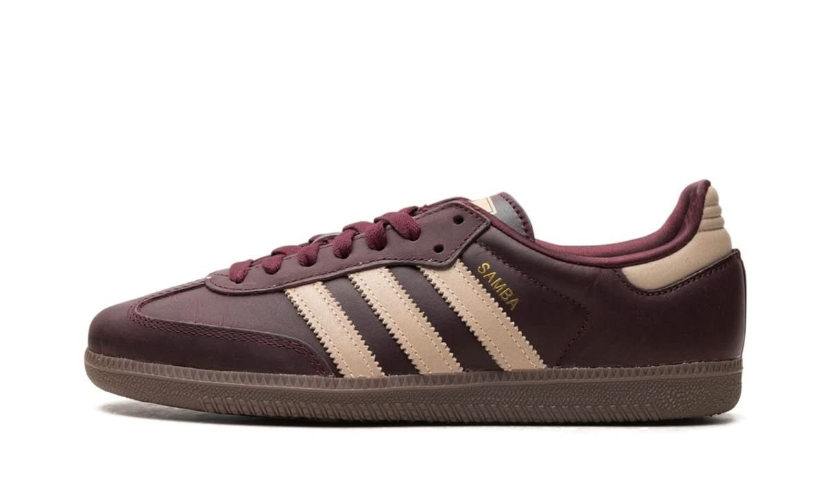 adidas Samba OG Maroon Crystal Sand - MNR Sneakers