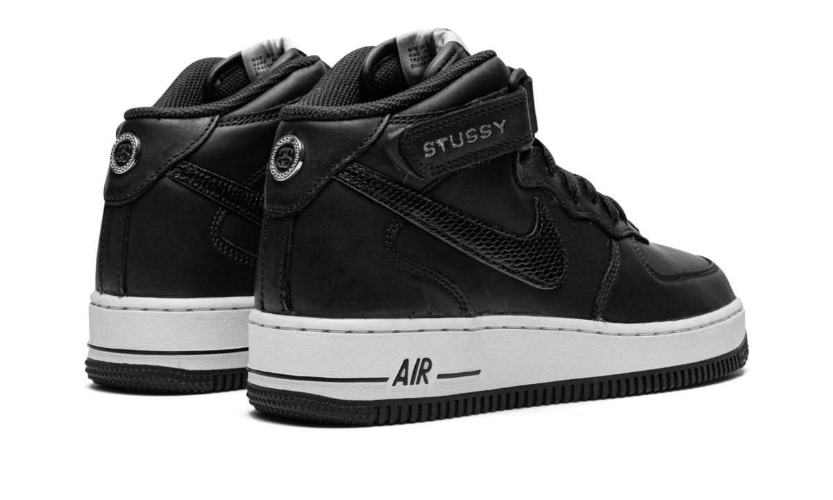 Air Force 1 Mid Stussy All Black - MNR Sneakers