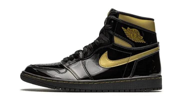 Air Jordan 1 High Black Metallic Gold - MNR Sneakers