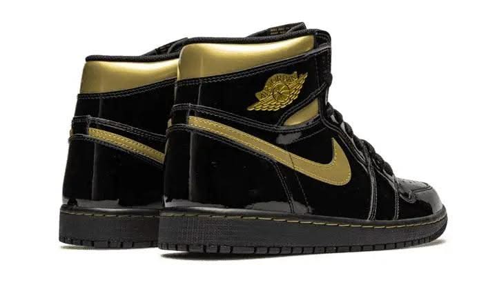 Air Jordan 1 High Black Metallic Gold - MNR Sneakers