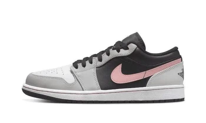 Air Jordan 1 Low Black Grey Pink - MNR Sneakers
