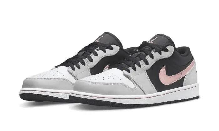 Air Jordan 1 Low Black Grey Pink - MNR Sneakers