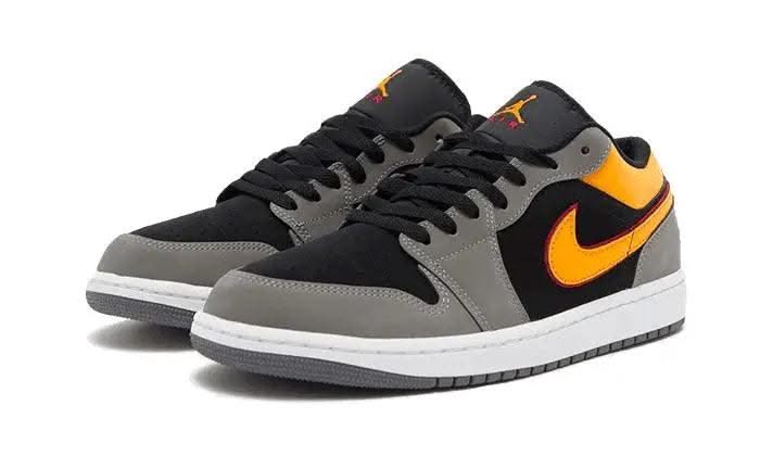 Air Jordan 1 Low Black Vivid Orange - MNR Sneakers