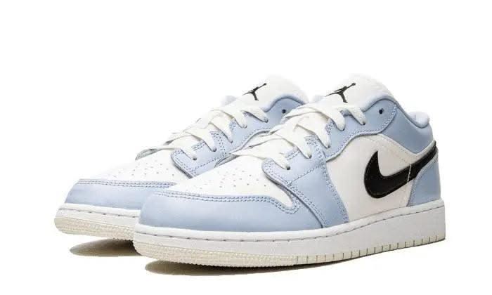 Air Jordan 1 Low Ice Blue Black - MNR Sneakers