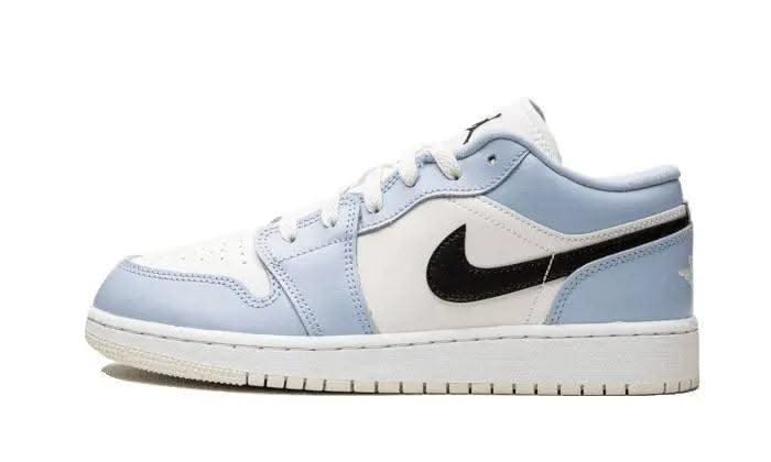 Air Jordan 1 Low Ice Blue Black - MNR Sneakers