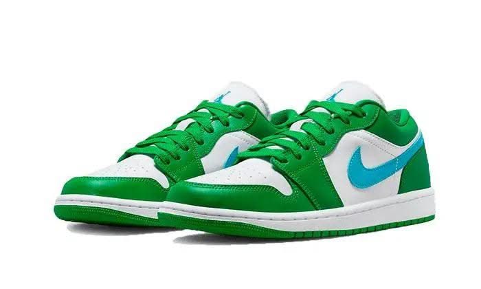 Air Jordan 1 Low Lucky Green Aquatone - MNR Sneakers