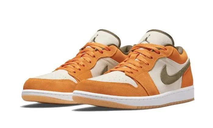Air Jordan 1 Low Orange Olive - MNR Sneakers
