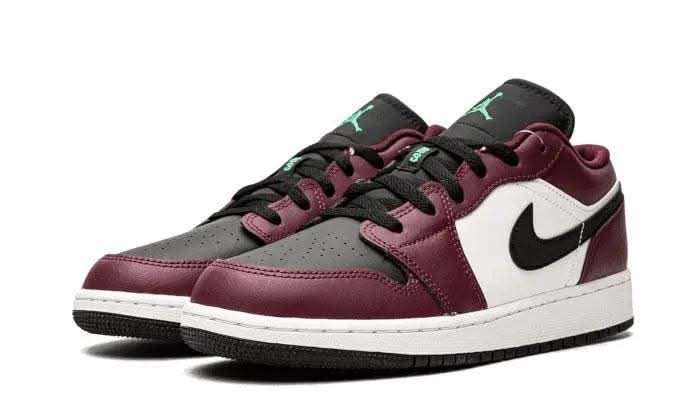 Air Jordan 1 Low SE Dark Beetroot Black Roma Green - MNR Sneakers