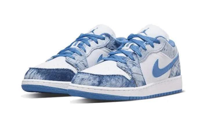 Air Jordan 1 Low Washed Denim - MNR Sneakers