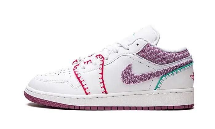 Air Jordan 1 Low White Light Bordeaux - MNR Sneakers