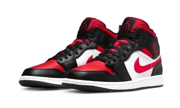 Air Jordan 1 Mid Alternate Bred Toe - MNR Sneakers