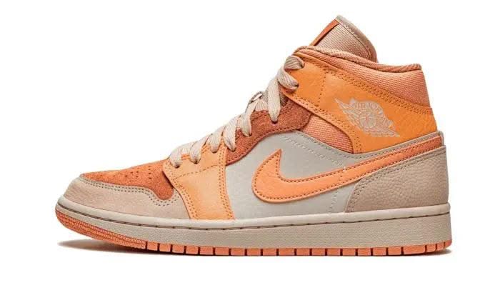 Air Jordan 1 Mid Apricot Orange - MNR Sneakers