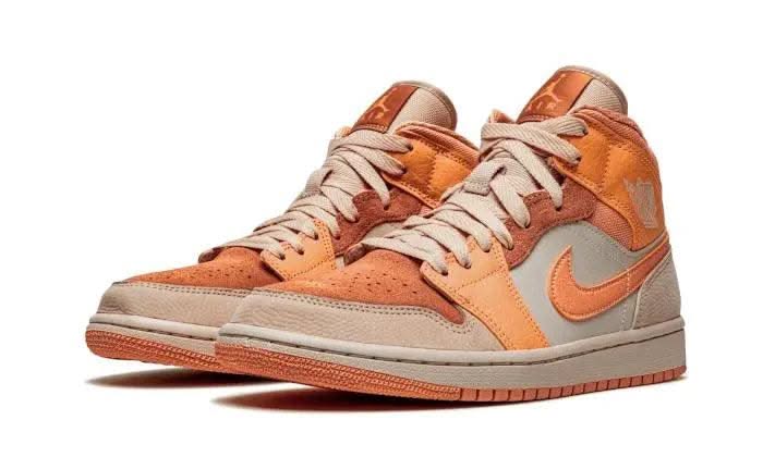Air Jordan 1 Mid Apricot Orange - MNR Sneakers