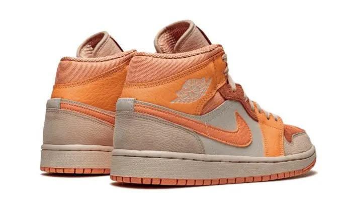 Air Jordan 1 Mid Apricot Orange - MNR Sneakers