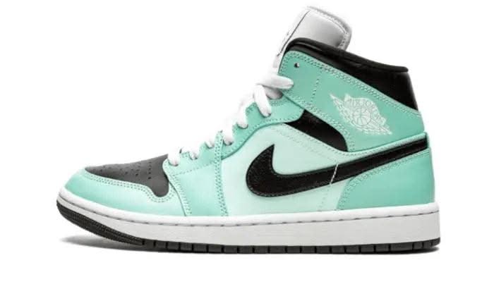 Air Jordan 1 Mid Aqua Blue Tint - MNR Sneakers
