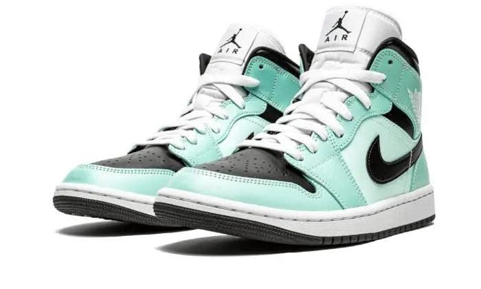 Air Jordan 1 Mid Aqua Blue Tint - MNR Sneakers