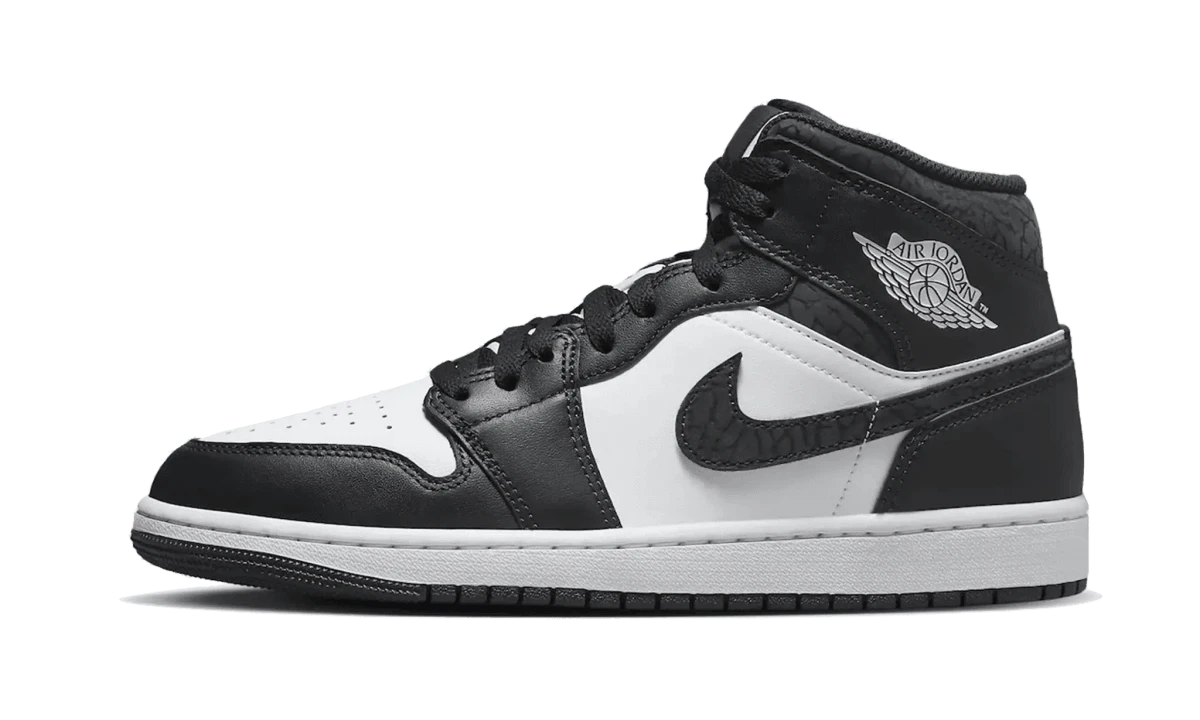 Air Jordan 1 Mid Black Elephant - MNR Sneakers
