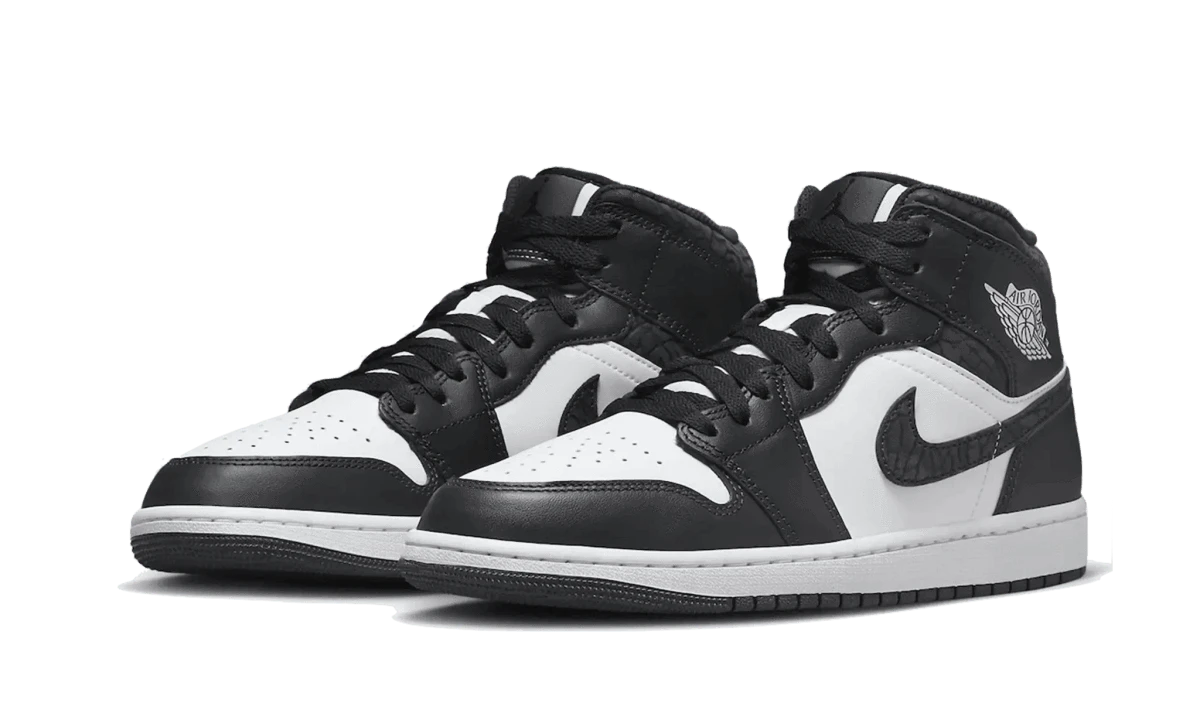 Air Jordan 1 Mid Black Elephant - MNR Sneakers
