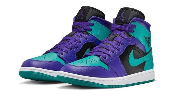 Air Jordan 1 Mid Black Grape - MNR Sneakers