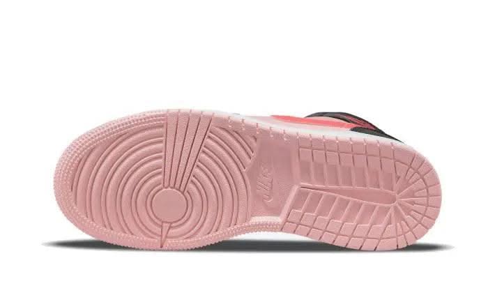 Air Jordan 1 Mid Black Pink Crimson - MNR Sneakers