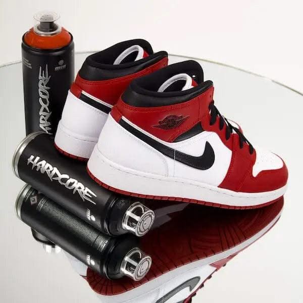 Air Jordan 1 Mid Chicago White - MNR Sneakers