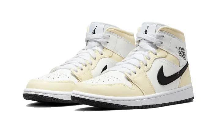 Air Jordan 1 Mid Coconut Milk - MNR Sneakers