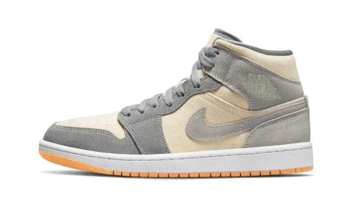 Air Jordan 1 Mid Coconut Milk Particle Grey - MNR Sneakers