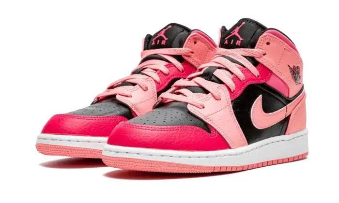 Air Jordan 1 Mid Coral Chalk Pink - MNR Sneakers