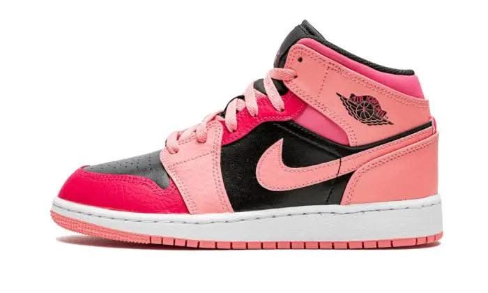 Air Jordan 1 Mid Coral Chalk Pink - MNR Sneakers