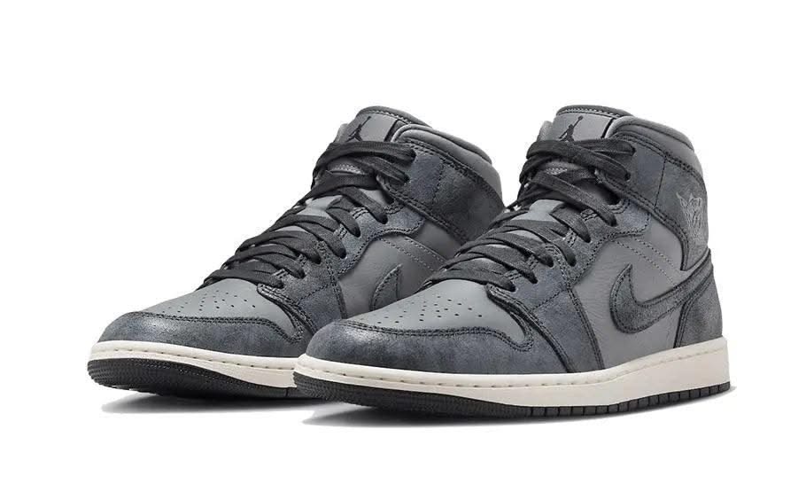 Air Jordan 1 Mid Distressed Smoke Grey - MNR Sneakers