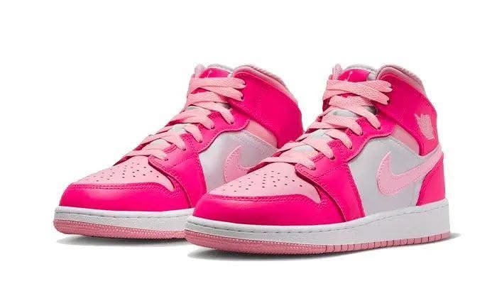 Air Jordan 1 Mid Fierce Pink - MNR Sneakers