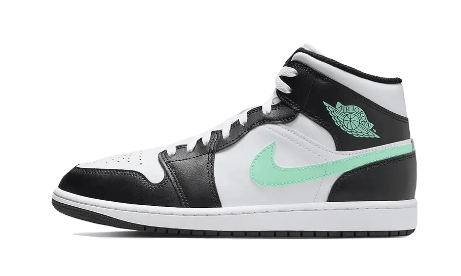 Air Jordan 1 Mid Green Glow - MNR Sneakers