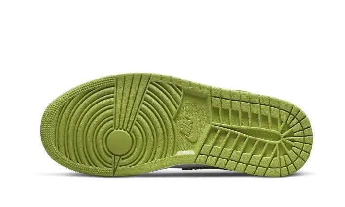 Air Jordan 1 Mid Green Python - MNR Sneakers