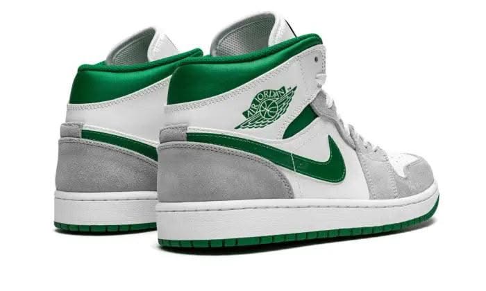 Air Jordan 1 Mid Grey Green - MNR Sneakers