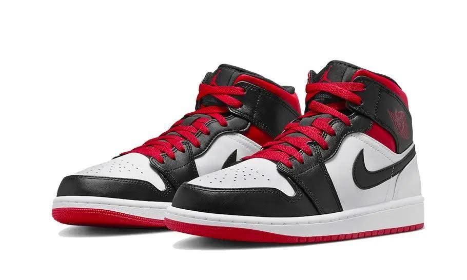 Air Jordan 1 Mid Gym Red Black Toe - MNR Sneakers