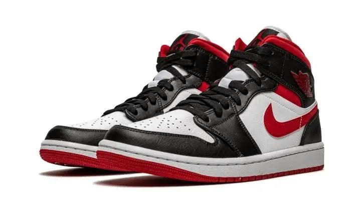 Air Jordan 1 Mid Gym Red Black White - MNR Sneakers