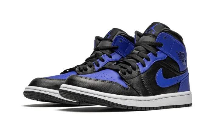 Air Jordan 1 Mid Hyper Royal Tumbled Leather - MNR Sneakers
