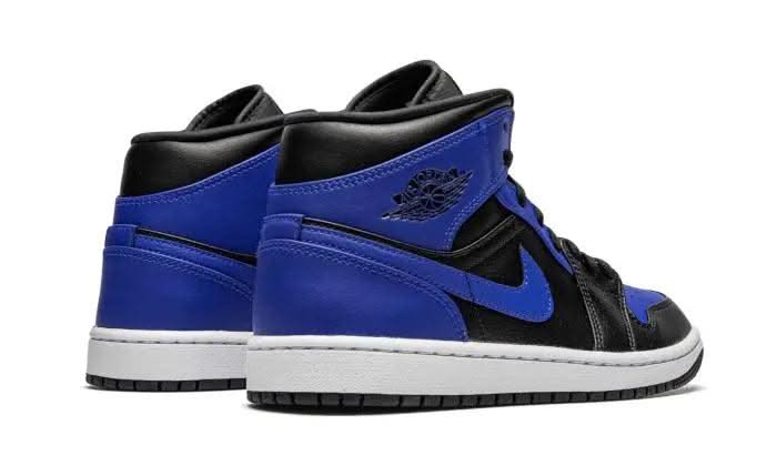 Air Jordan 1 Mid Hyper Royal Tumbled Leather - MNR Sneakers