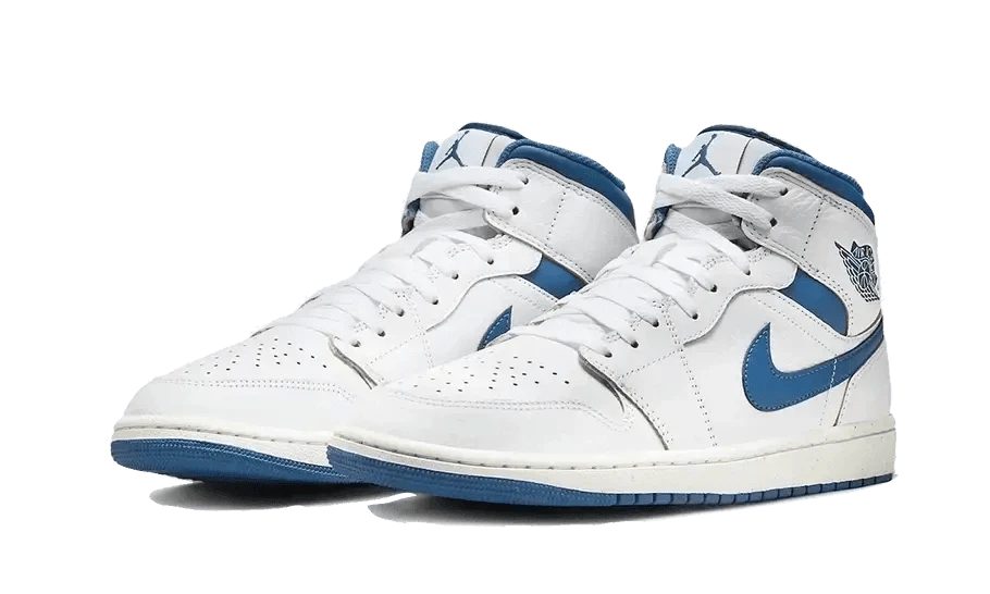 Air Jordan 1 Mid Industrial Blue - MNR Sneakers