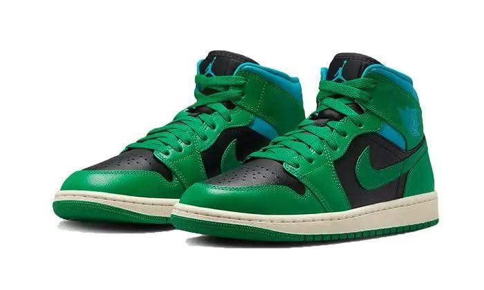 Air Jordan 1 Mid Lucky Green Aquatone - MNR Sneakers