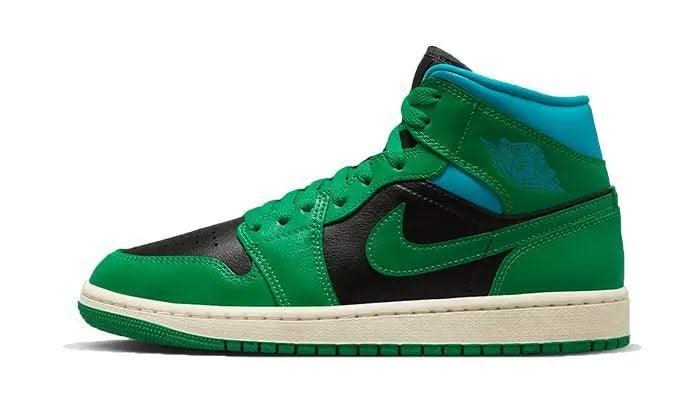 Air Jordan 1 Mid Lucky Green Aquatone - MNR Sneakers