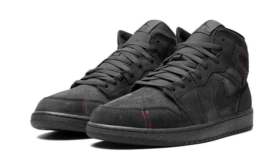 Air Jordan 1 Mid SE Craft Grey Red - MNR Sneakers