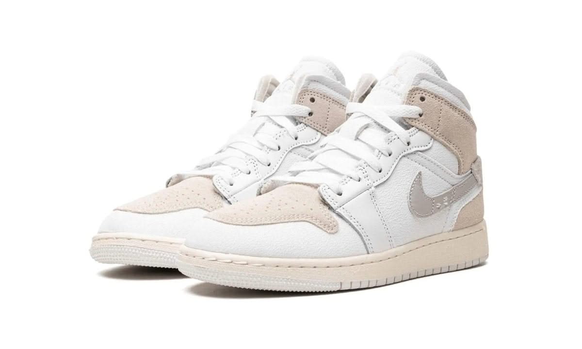 Air Jordan 1 Mid SE Craft Inside Out White Grey - MNR Sneakers