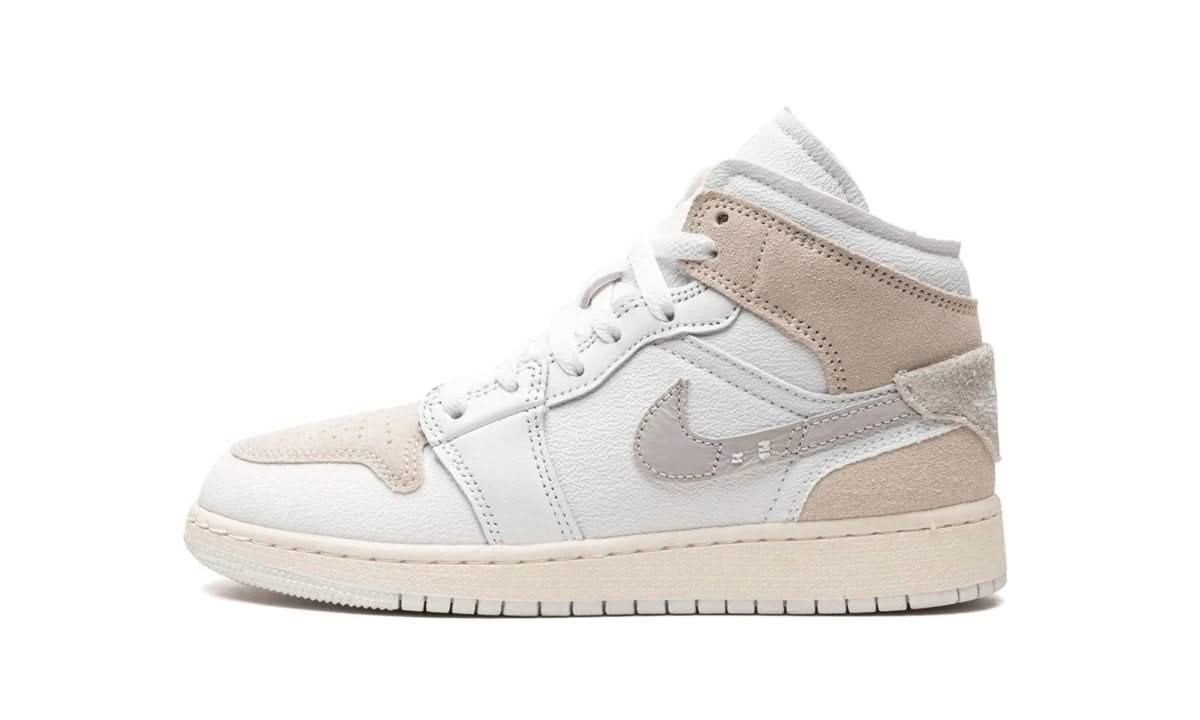 Air Jordan 1 Mid SE Craft Inside Out White Grey - MNR Sneakers