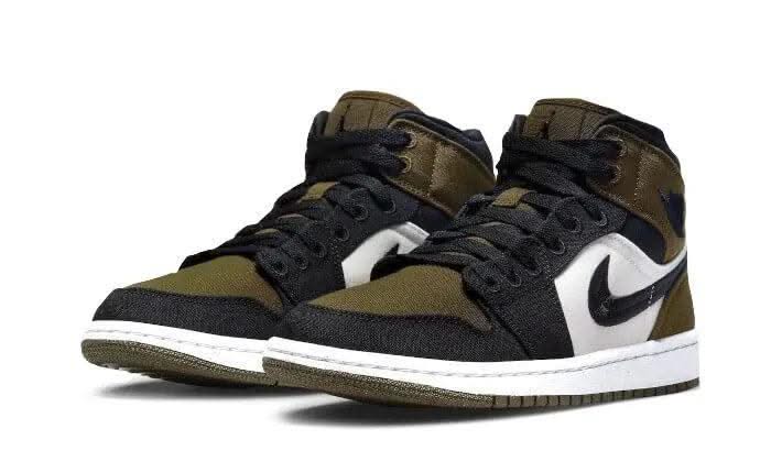 Air Jordan 1 Mid SE Light Olive - MNR Sneakers