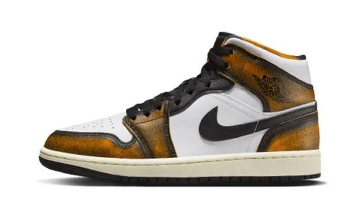 Air Jordan 1 Mid SE Orange Wear-Away - MNR Sneakers