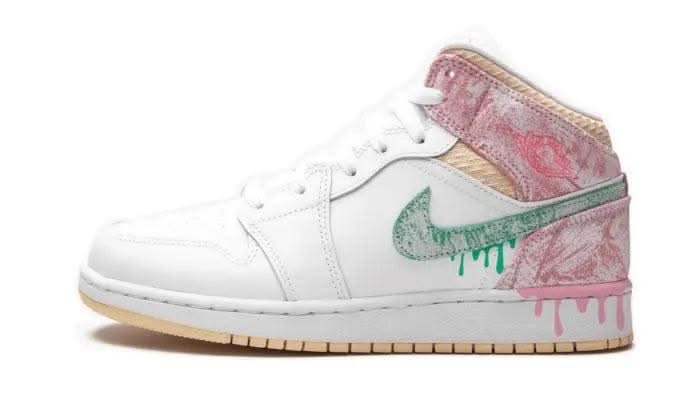 Air Jordan 1 Mid SE Paint Drip - MNR Sneakers