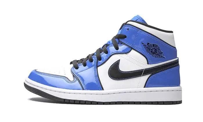 Air Jordan 1 Mid Signal Blue - MNR Sneakers